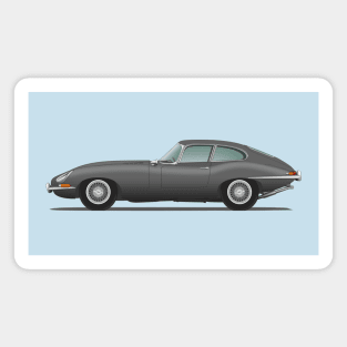 Jaguar E Type Fixed Head Coupe Gunmetal Magnet